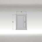 Through Pillar Parcel Delivery System with Letterbox Epsilon-Pillar