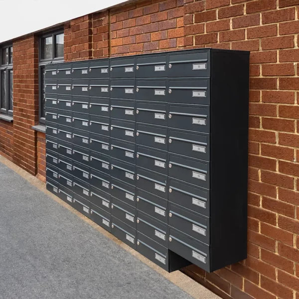 Wall mounted letterboxes