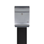 Free Standing External Post Box Allux 5000 External 1001 Black 