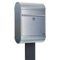 Free Standing Letterbox Outdoor Secure   Allux 6000 FR 2   Galvanised Steel