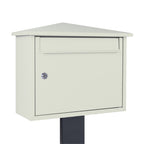 Free Standing Outdoor Letter Box   Kestrel   Pebble Grey