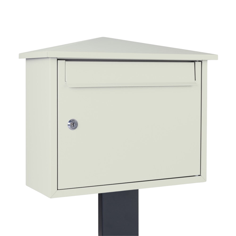 Free Standing Outdoor Letter Box   Kestrel   Pebble Grey