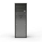 Free Standing Outdoor Parcel Box   Nikolai   Stainless Steel   Front
