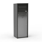 Free Standing Outdoor Parcel Box   Nikolai   Stainless Steel   Side