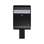 Free Standing Post Box Allux 5000 Black   Black Stand