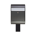 Free Standing Post Box Allux 5000 Grey   Black Stand