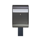 Free Standing Post Box Allux 5000 Grey   Grey Stand