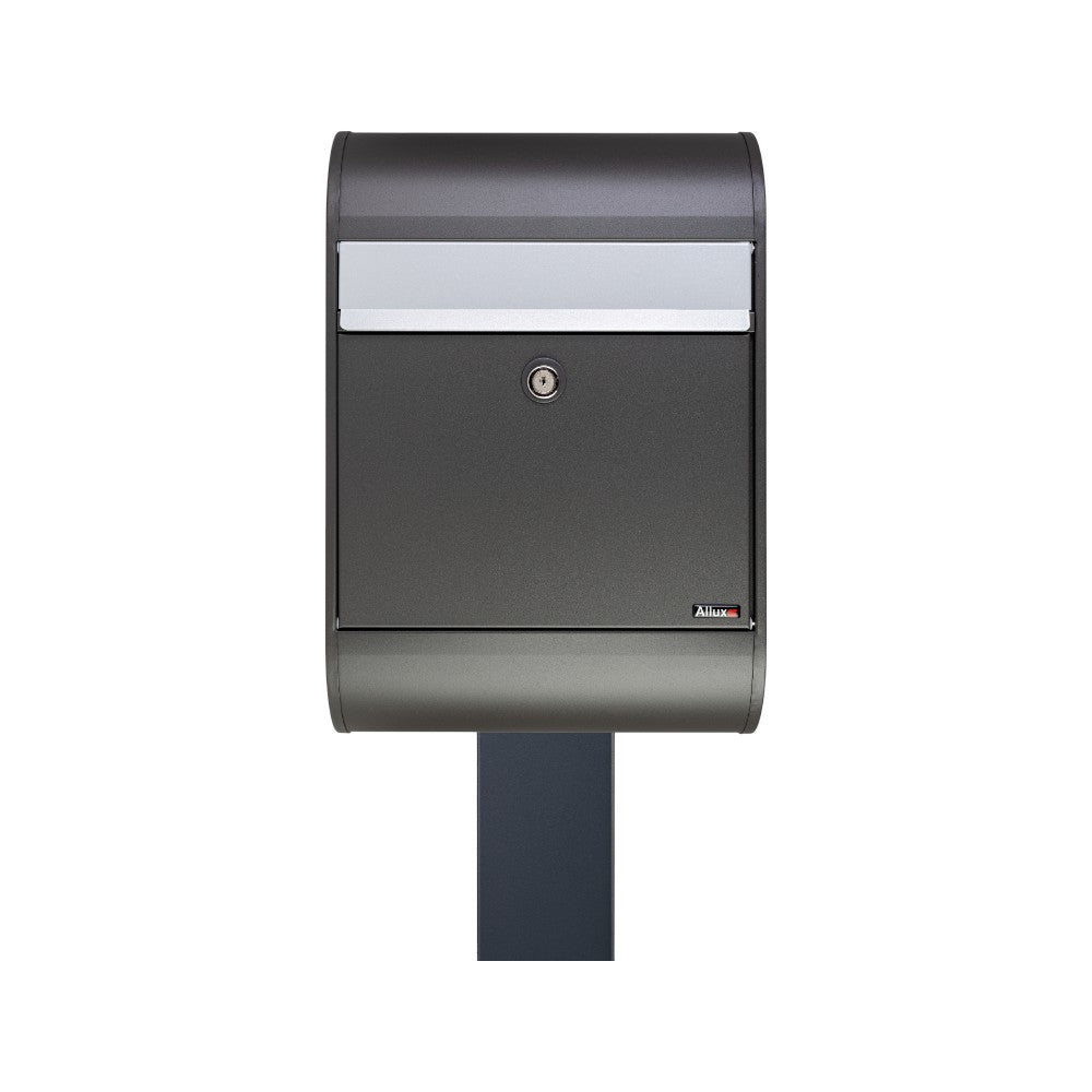 Free Standing Post Box Allux 5000 Grey   Grey Stand