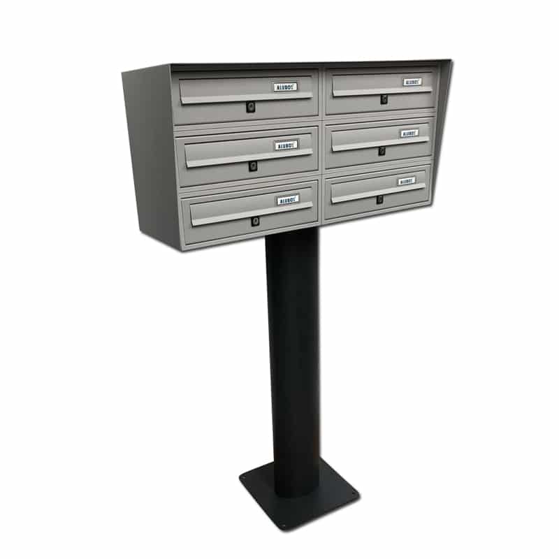 Freestanding Letterbox for Flats and Offices External Lockable - Tocco Di Italia Slim