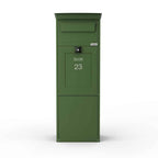 Freestanding Parcel Box Karl Green Front