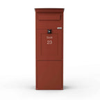 Freestanding Parcel Box Karl Red Front