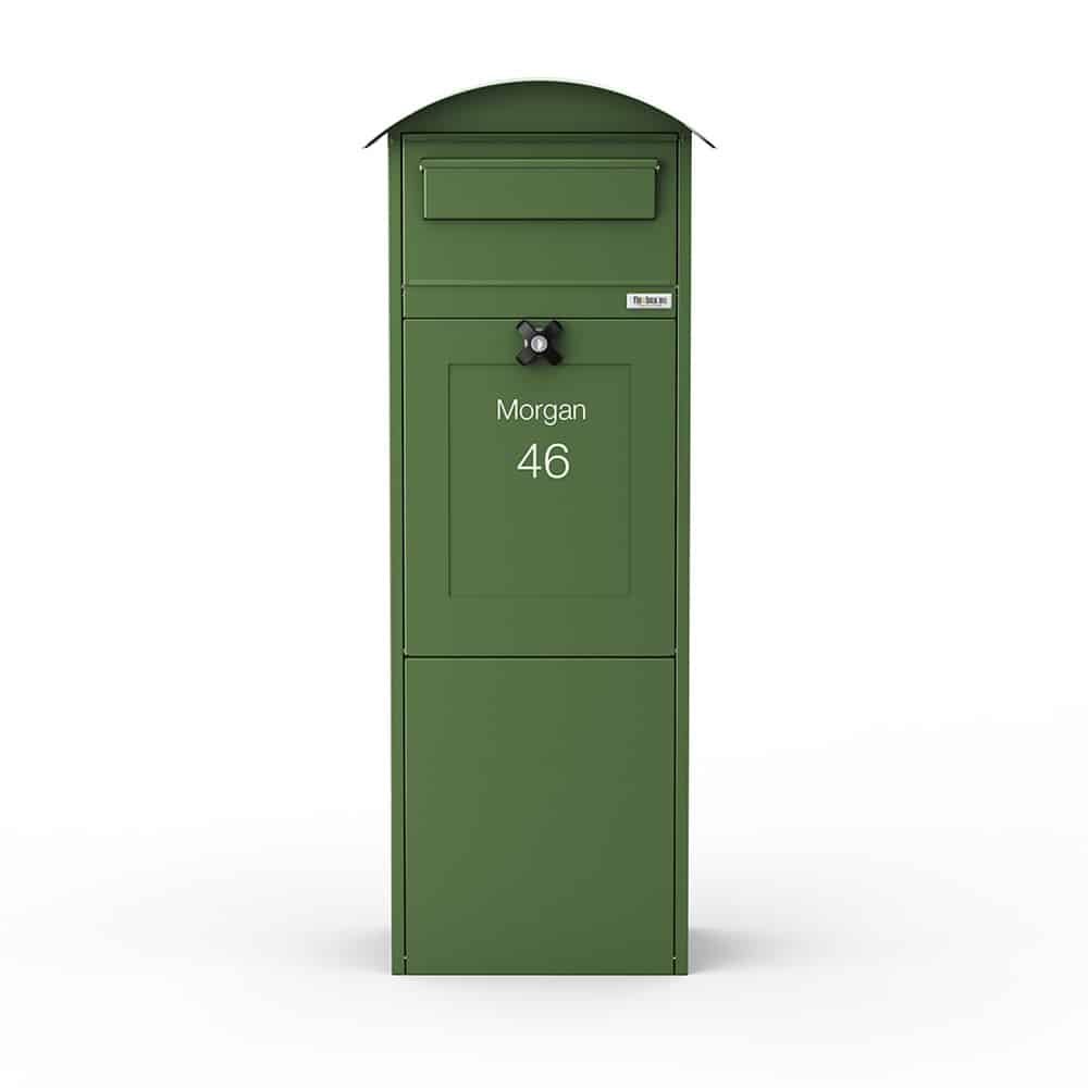 Freestanding Parcel Box Lovisa Green Front