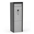 Freestanding Parcel Box Oskar Light Grey
