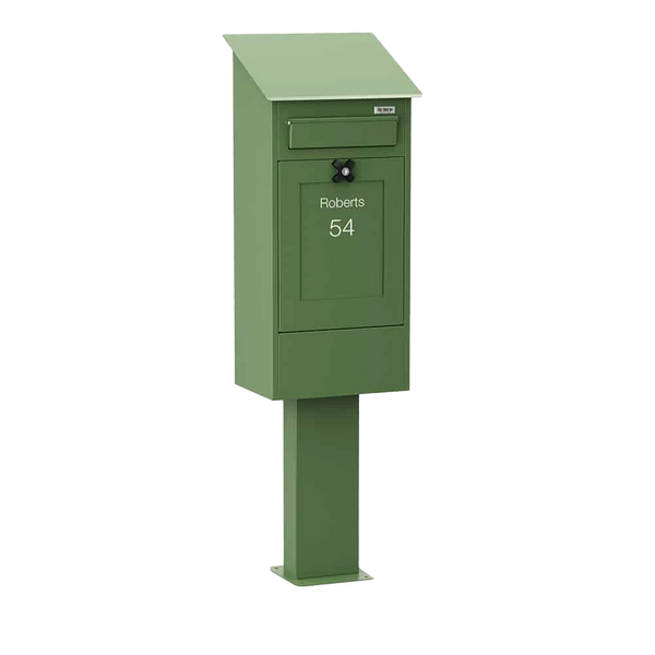 Outdoor Front Access Free Standing Post Box - Gustaf