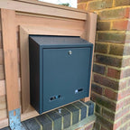 Gate Post Boxes In Dark Grey W3 4