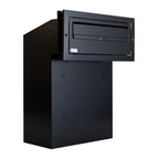 Gatehouse W3 2 Black Gate Mounted Post Box