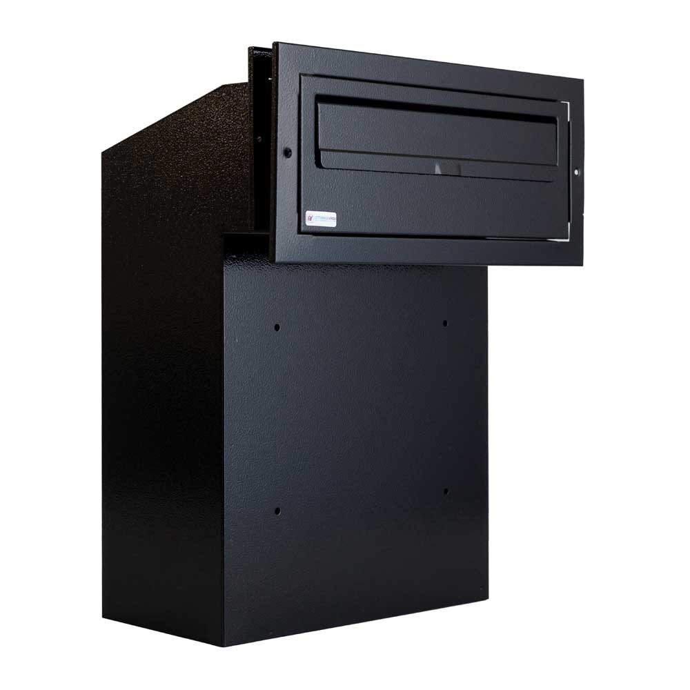 Gatehouse W3 2 Black Gate Mounted Post Box