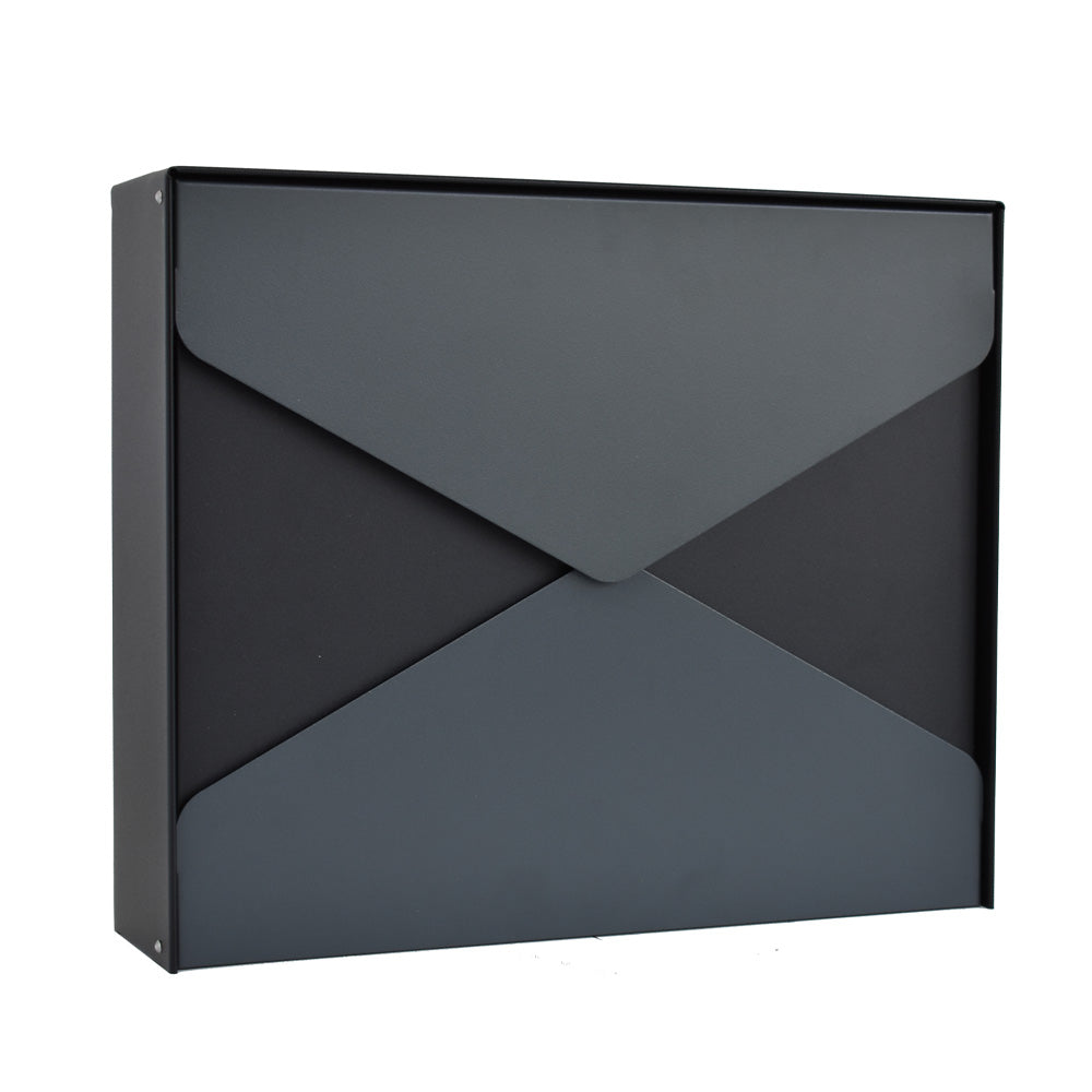 Gavia Wall Mounted Post Box Anthracite 7016 Black