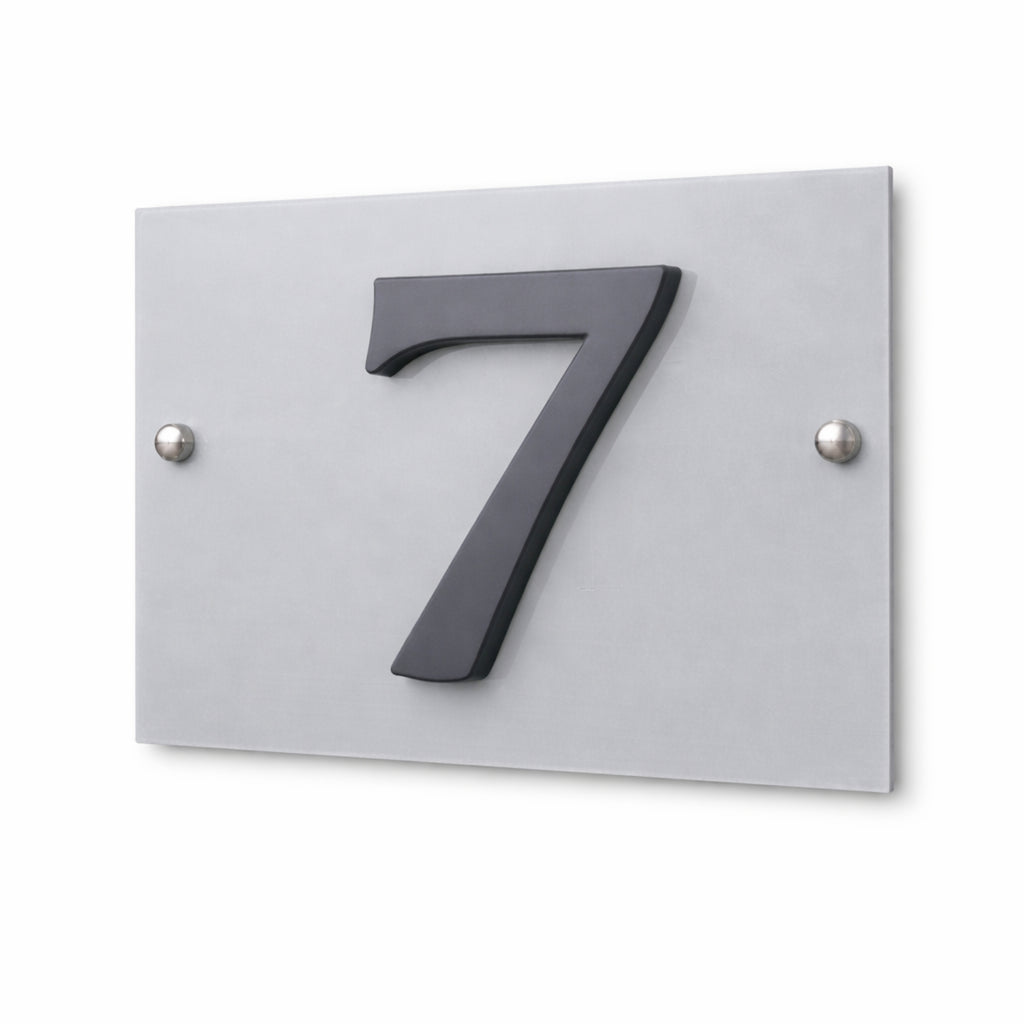 House Number Plaque - Aluminum House Number Sign