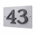 House Number Plaque - Aluminum House Number Sign