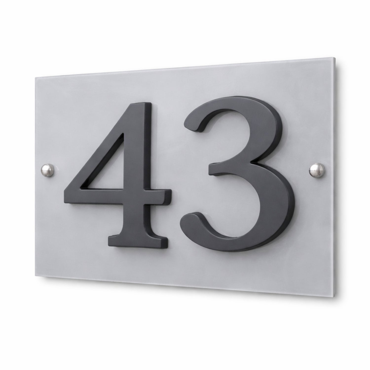 House Number Plaque - Aluminum House Number Sign