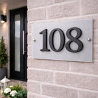 House Number Plaque - Aluminum House Number Sign