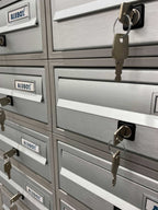 Tocco Di Italia Modular 270 Wall Mounted Post Boxes for Flats Anodized Silver