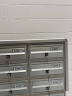 Post Boxes for Flats Free Standing Internal Locking in Anodized Silver - Tocco Di Italia Modular 270