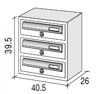 JUMBO3 diagram communal letterbox
