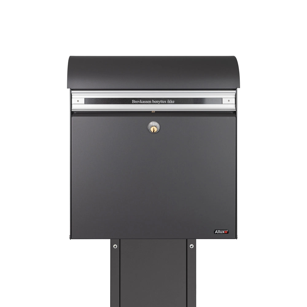 KS2000 Antracite Free Standing Post Box With 1001 Grey Stand