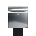 KS2000 Galvanised Free Standing Post Box With 1001 Black Stand
