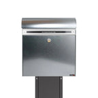 KS2000 Galvanised Post Box Free Standing With 1001 Grey Stand