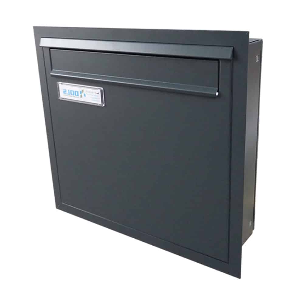LAD 03 Rear Access Outdoor Post Box For Railings 2