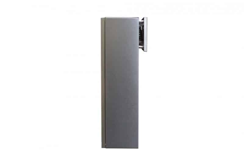 LAD-050 gate mounted post box stainless steel profile