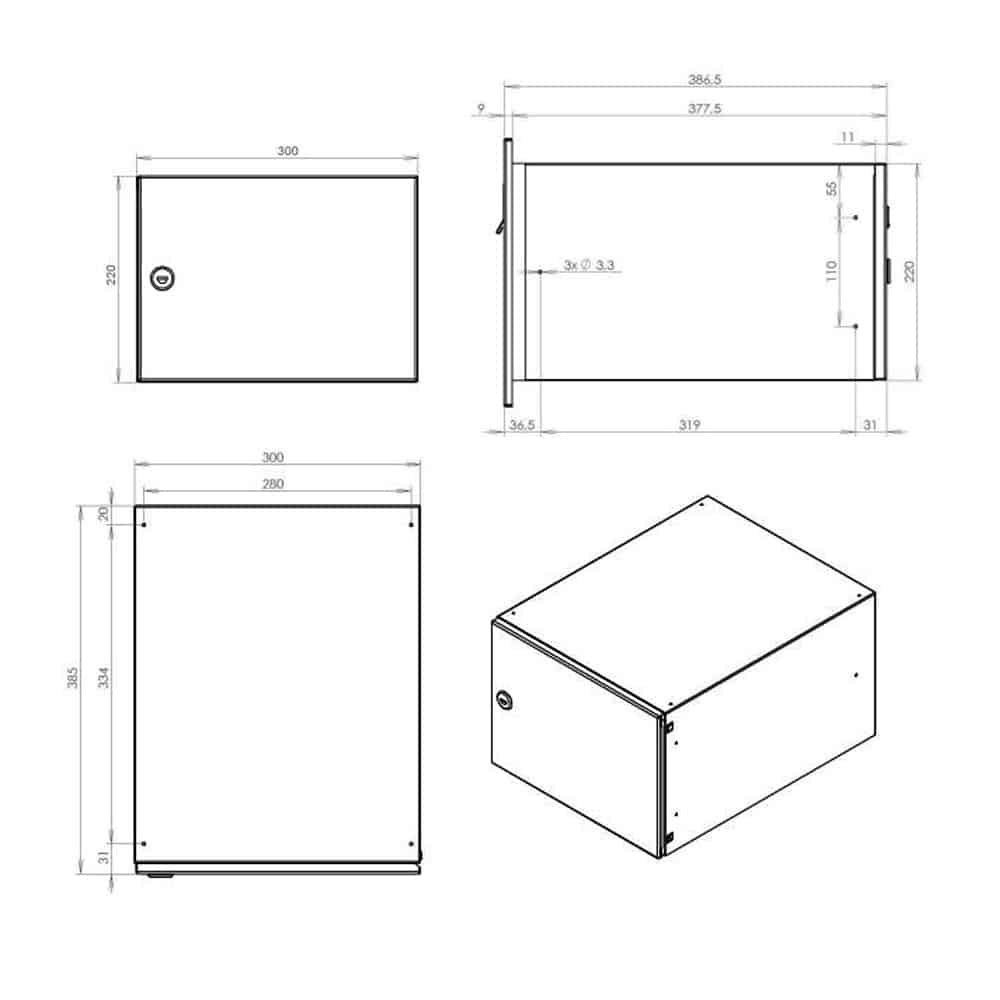 LBD 24 Through The Wall Letterbox Drawing