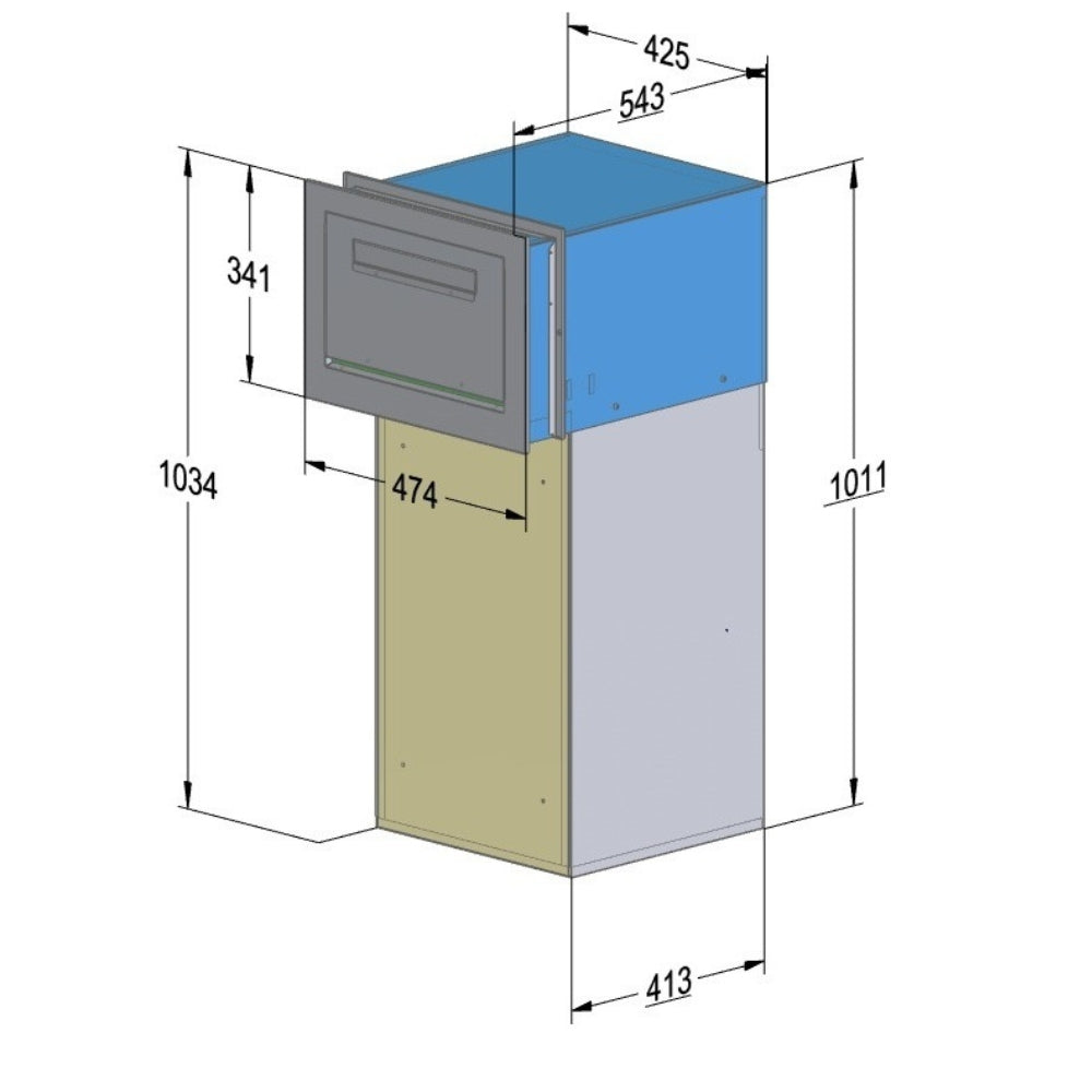 Through The Wall Extra Large Parcel Box – Epsilon TH