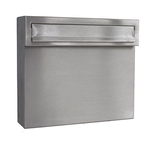 Letterbox For Gates & Fences External Rear Access LAD 050 Stainless Steel
