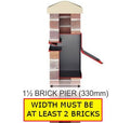 Stamford Through the Wall letterbox 1.5 brick diagram