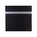 Modern Contemporary External Letterbox   Wall Mounted   Skylark In Black