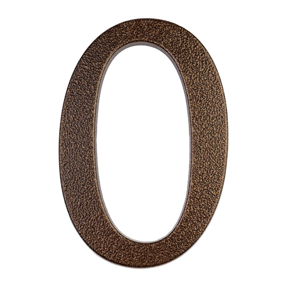 Modern House Numbers 0