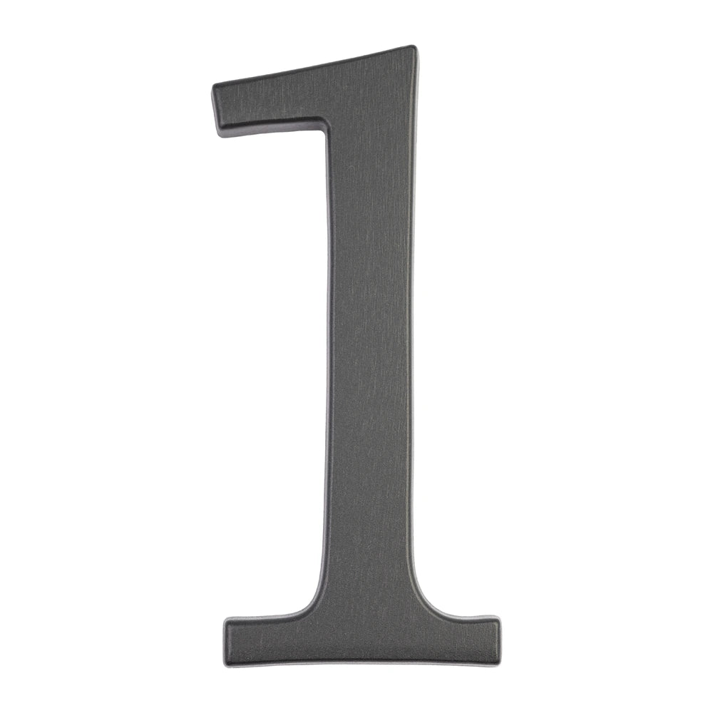 Modern House Numbers 1. Graphite