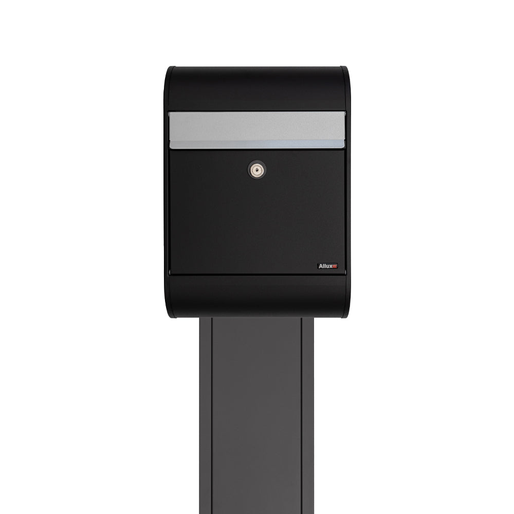 Outdoor Black Free Standing Post Box ALlux 5000