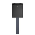 Outdoor Free Standing Letterbox Galvanised Steel   Allux 200 DG With DG Stand
