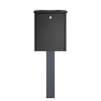 Outdoor Free Standing Letterbox Galvanised Steel   Allux 200 DG With DG Stand