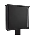 Outdoor Free Standing Lockable Letterbox   Jackdaw   Black With Black FR 2 Stand