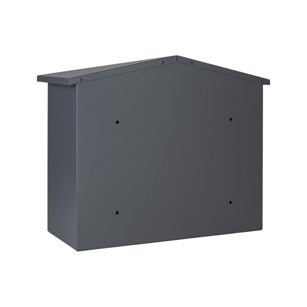 Outdoor Letterbox Free Standing   Kestrel   Dark Grey   Back