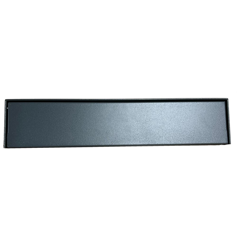 Outdoor Letterbox Gate And Fence Letter Plate Galvanised Steel Powder Coated Grey