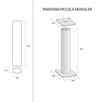 Freestanding Letterbox for Flats and Offices External Lockable - Tocco Di Italia Slim