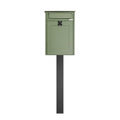 Pole Mounted External Post Box Albert Green