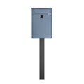 Pole Mounted Outside Letterbox Albert In Blue